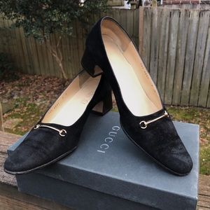 Gucci suede loafers